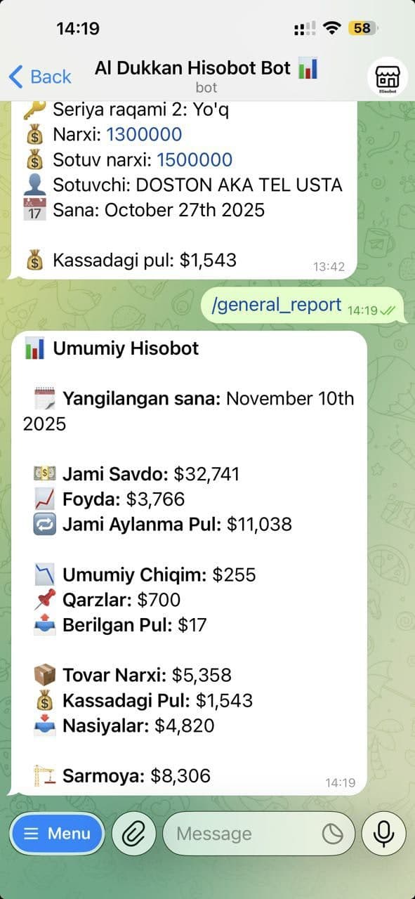 Telegram bot - Telegram boti