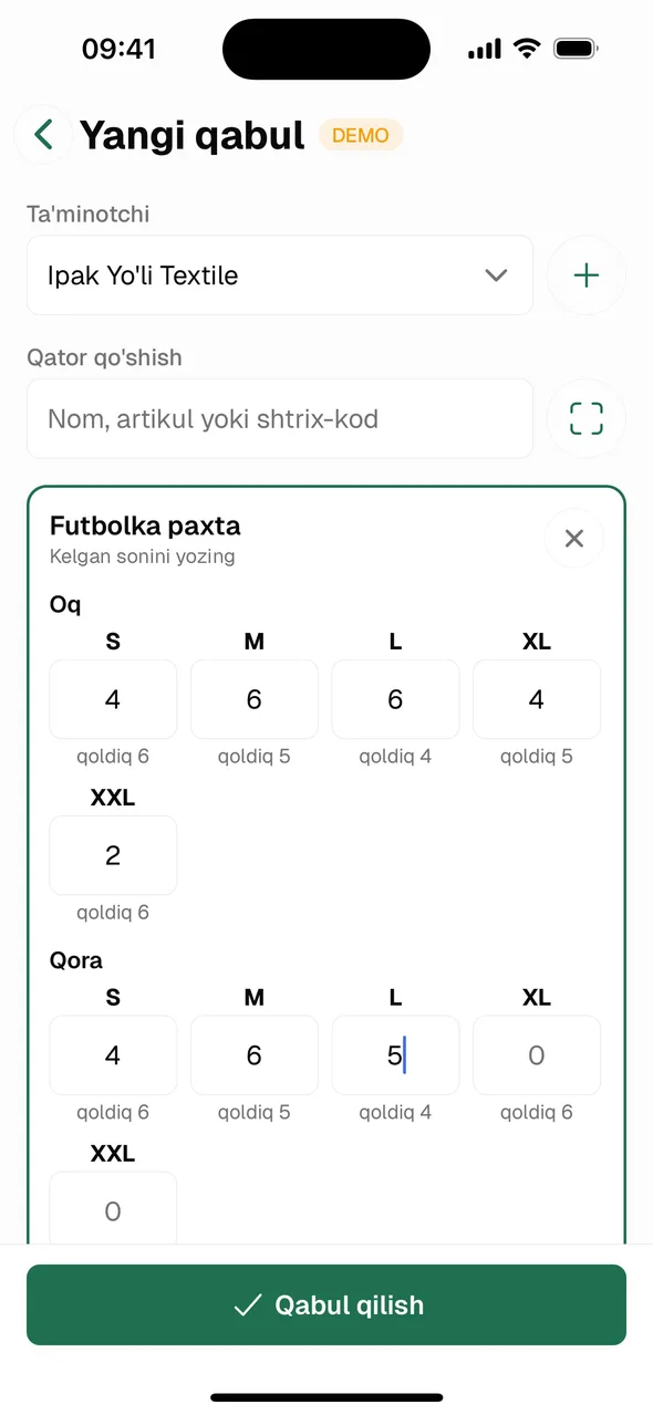 Telefonda kirim